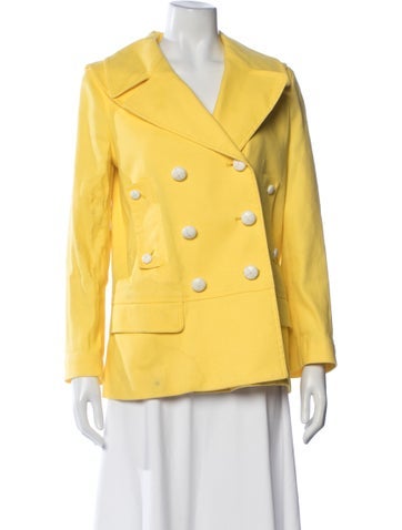 Pre-owned Burberry Blazer In Yellow