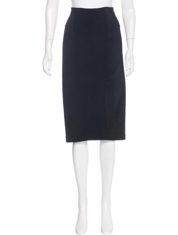 Burberry London Rib Knit Pencil Skirt