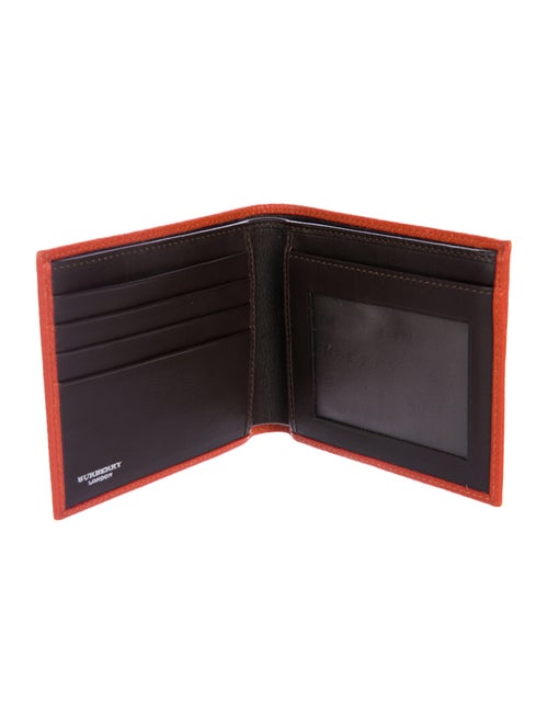 Burberry London Grained Leather Bifold Wallet w/ Tags