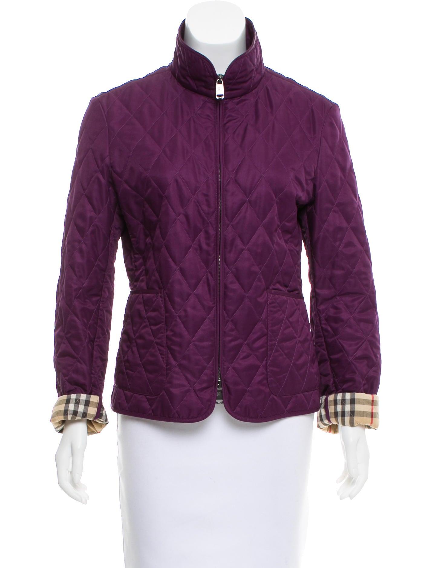 Burberry London Nova CheckLined Quilted Jacket Clothing WBURL30365