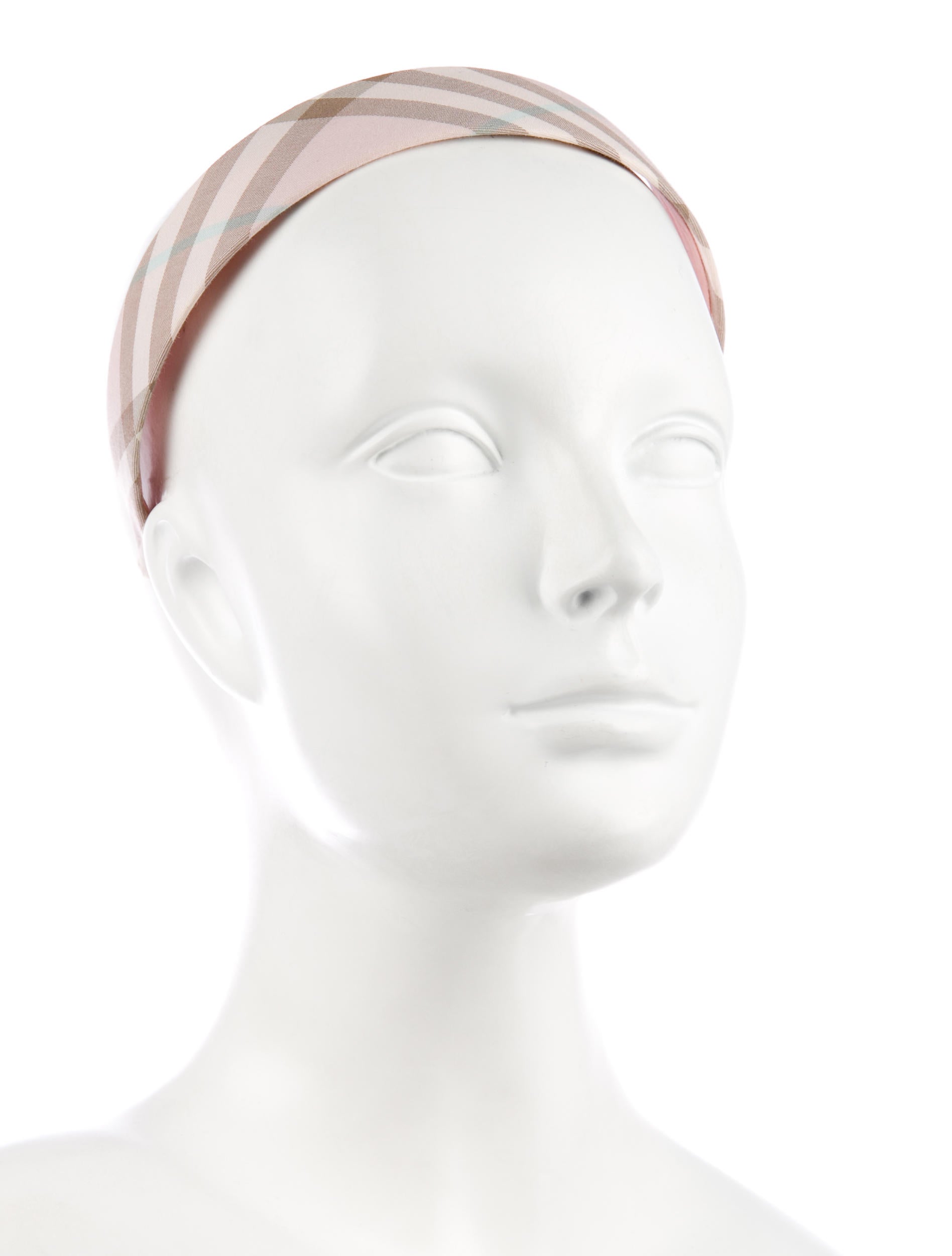 Burberry London Nova Check Headband - Pink Hair Accessories 