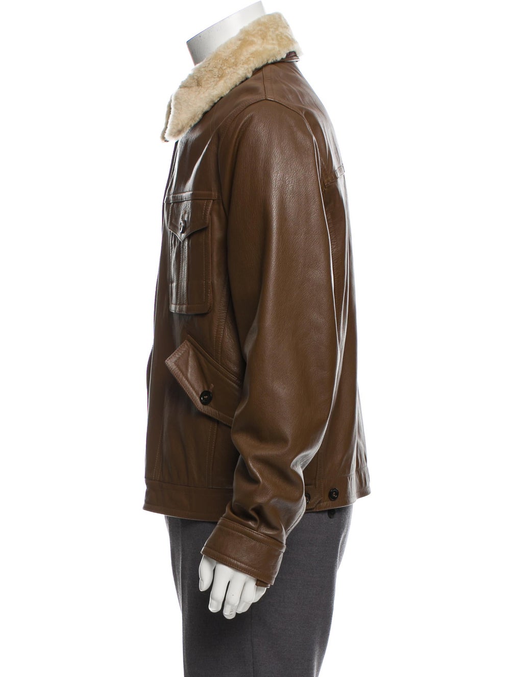 Burberry London ShearlingLined Leather Jacket Clothing WBURL50182