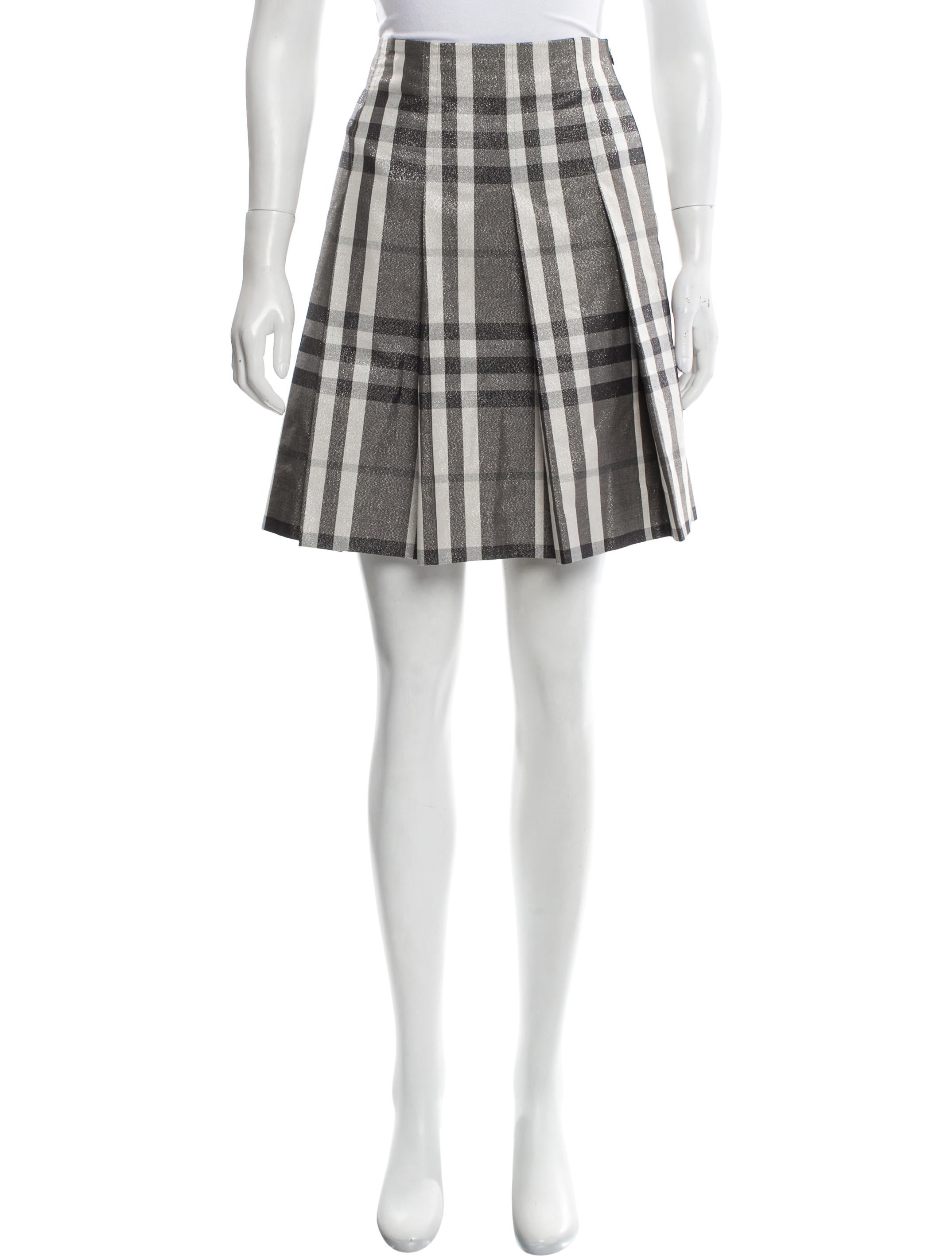 burberry mini skirt plaid