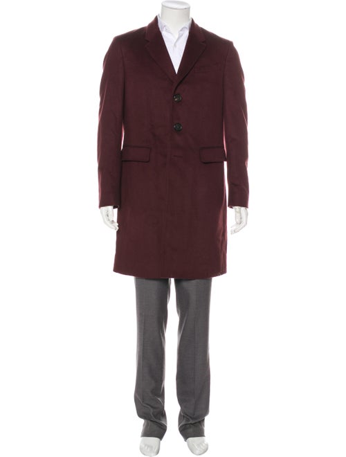 Burberry London Suede-Trimmed Virgin Wool l Overco