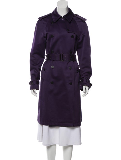 Burberry London Trench Coat Purple