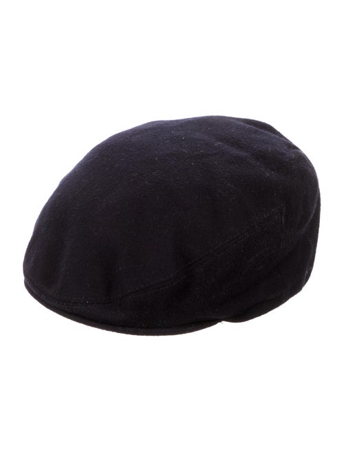 Burberry London Newsboy Wool Hat Navy
