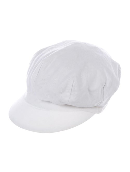 Burberry London Woven Newsboy Hat White