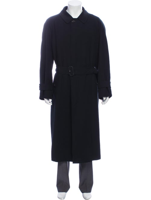 Burberry London House Check Trench Coat black