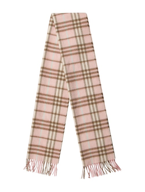 Burberry London Nova Check Cashmere Scarf Pink