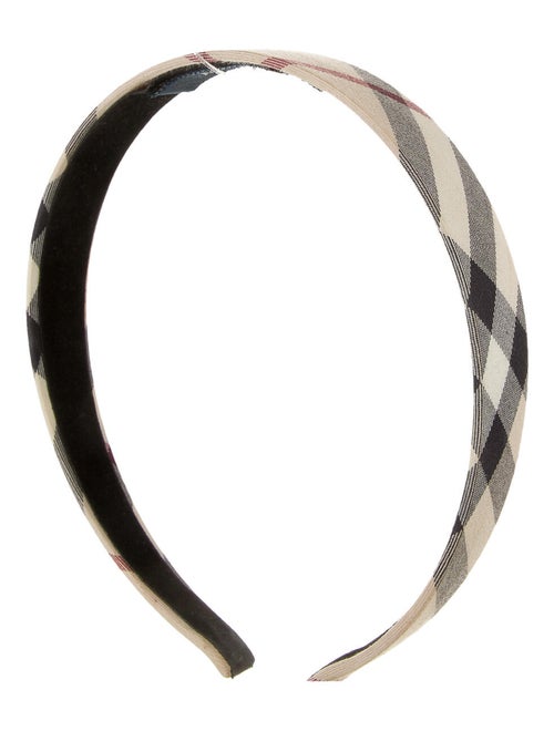 Burberry London Nova Check Headband Beige