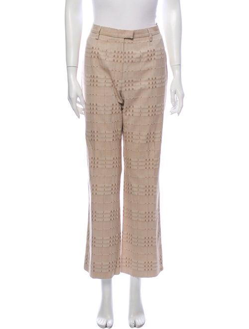 Burberry London Printed Wide Leg Pants