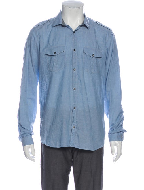 Burberry London Long Sleeve Shirt Blue