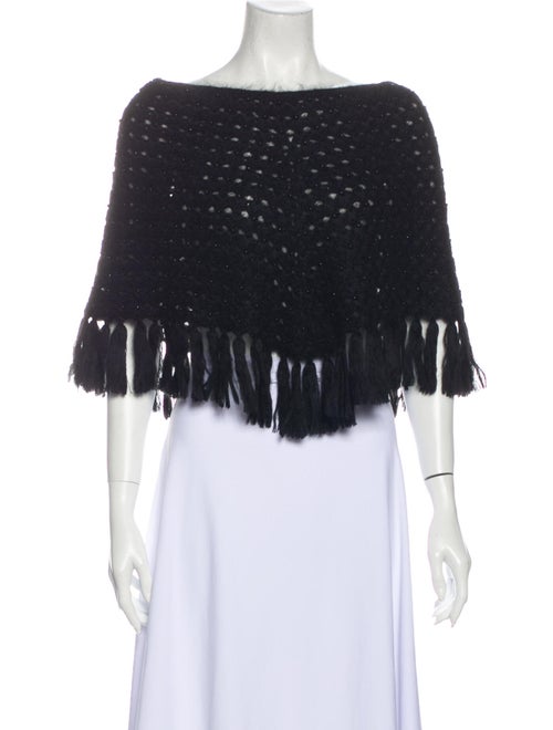 Burberry London Mohair Bateau Neckline Sweater Bla