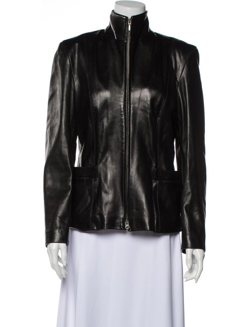 Burberry London Leather Jacket Black