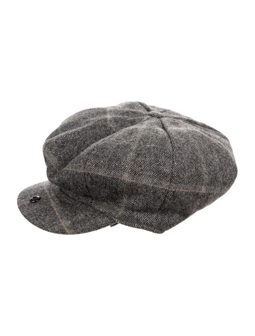 Burberry London Wool Newsboy Hat black