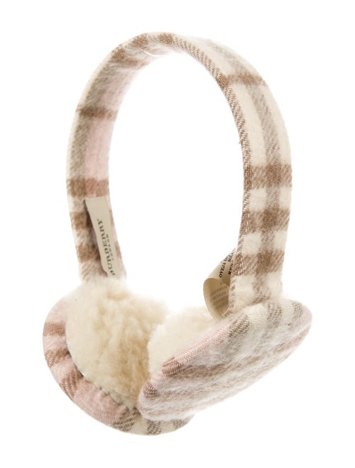 Burberry London Nova Check Ear Muffs White