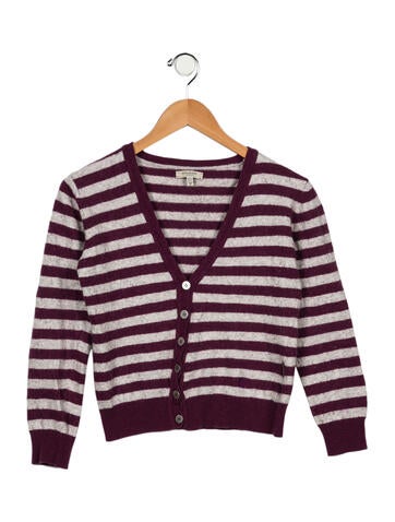 Burberry London Sizes 7-16 Girls' Striped Carigan M