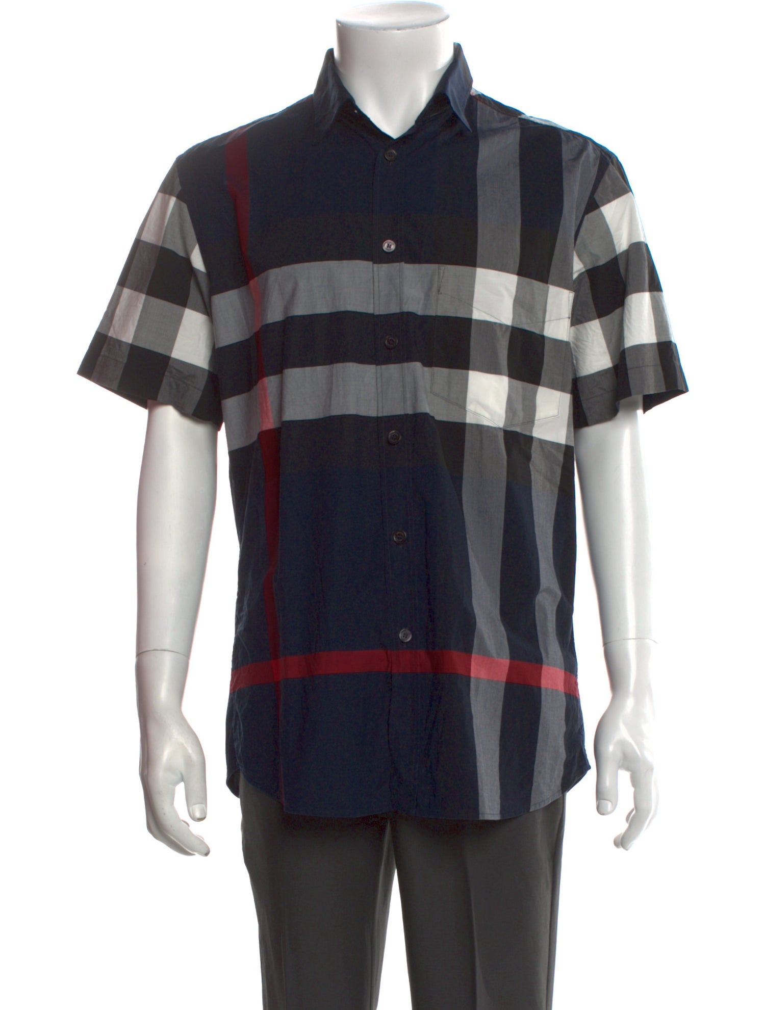 Burberry Striped Short Sleeve Shirt
