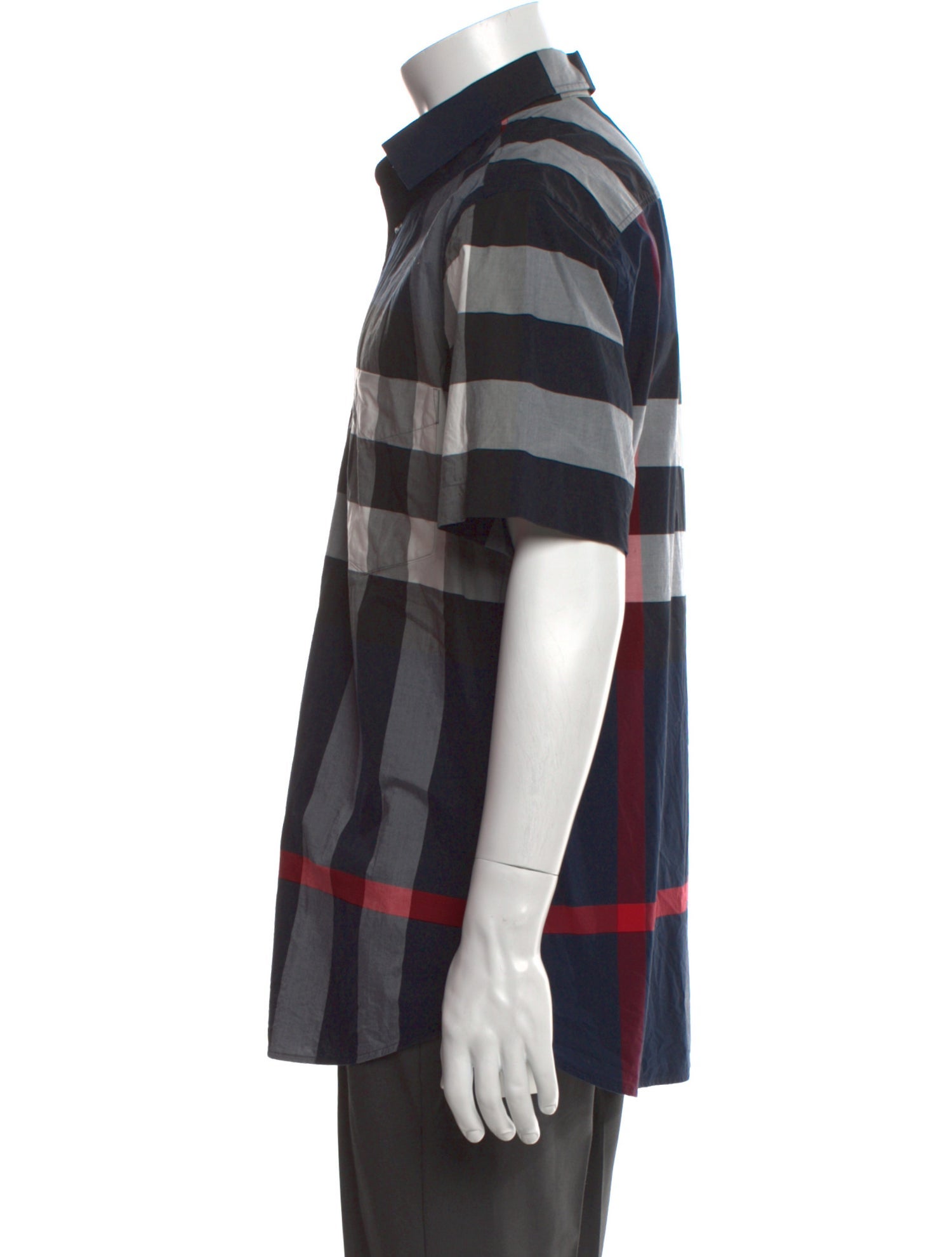 Burberry Striped Short Sleeve Shirt