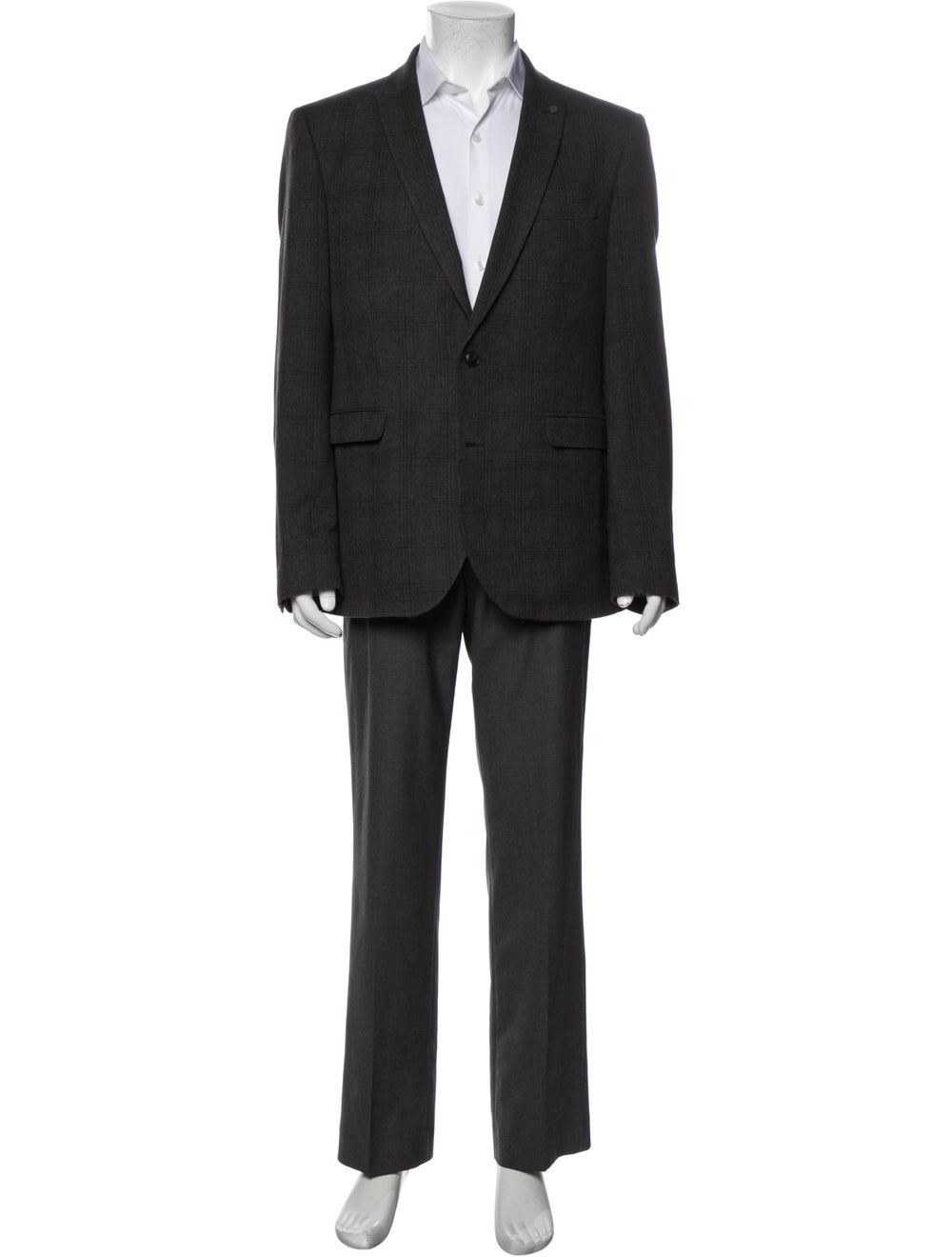 Burton Plaid Print Blazer - image 1