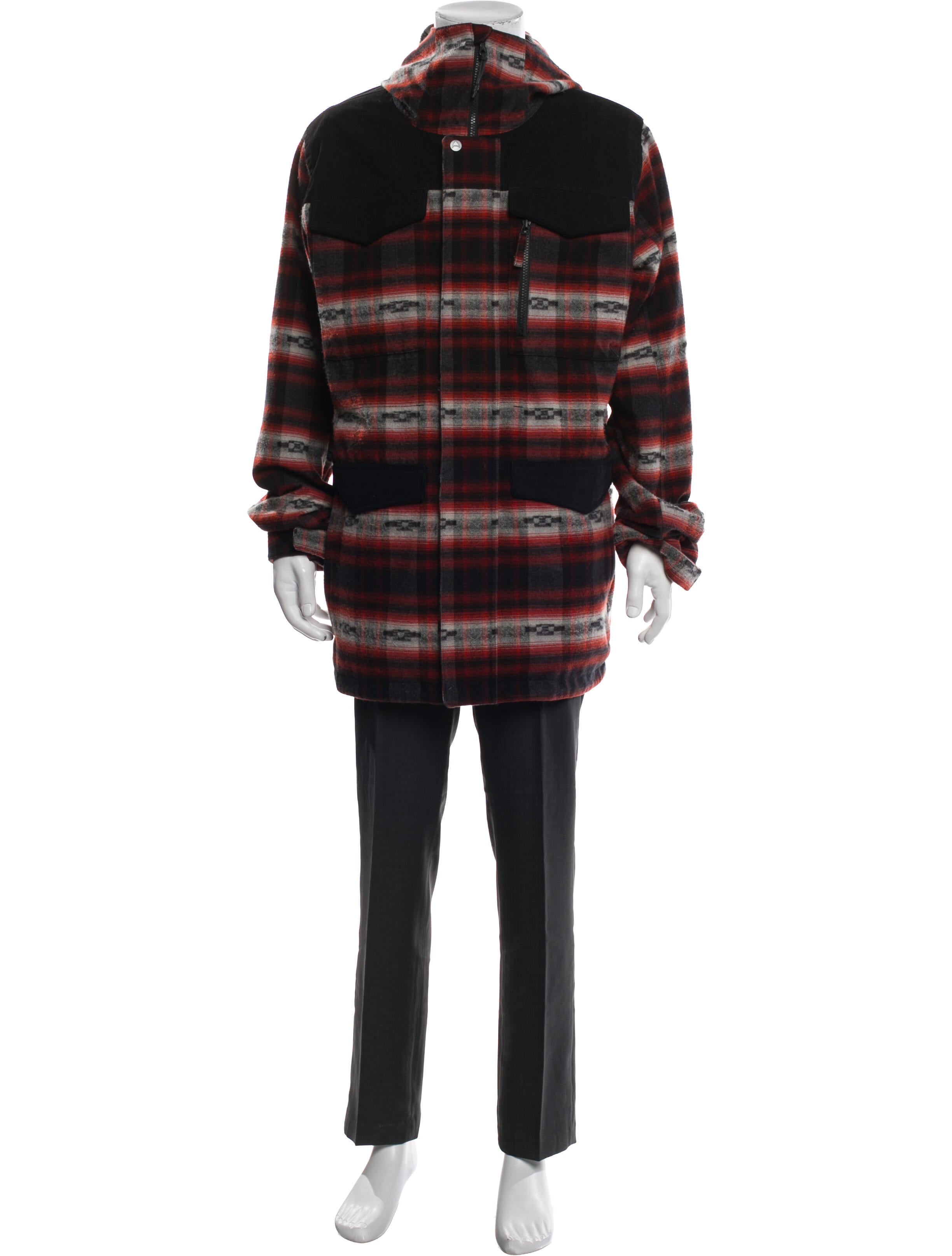 Burton Plaid Print Poncho