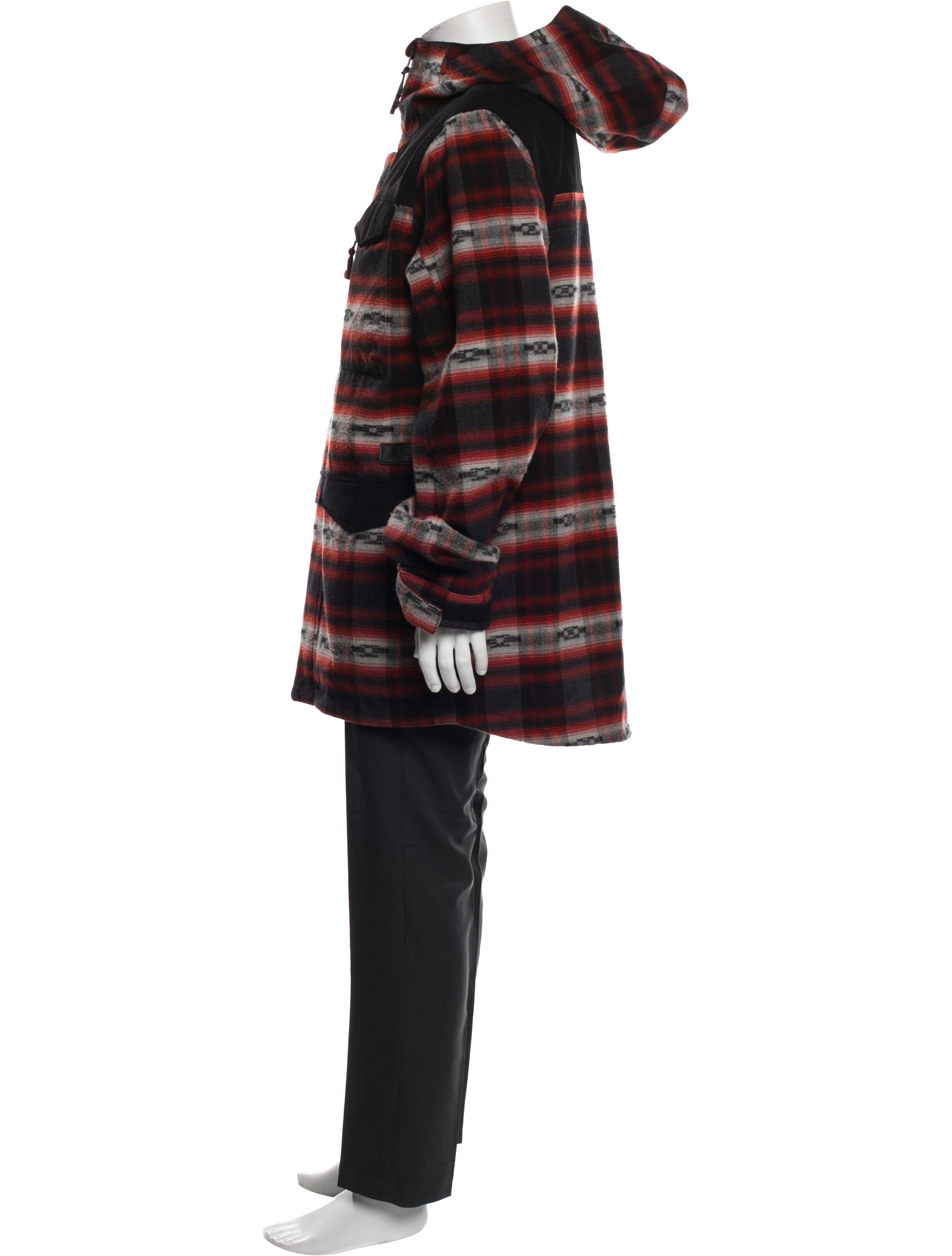 Burton Plaid Print Poncho