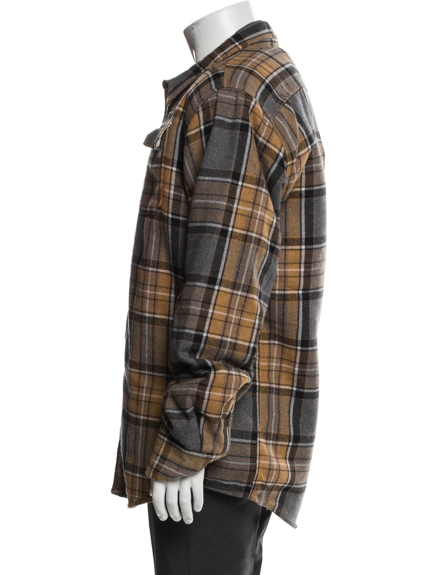 Burton Plaid Print Puffer Coat