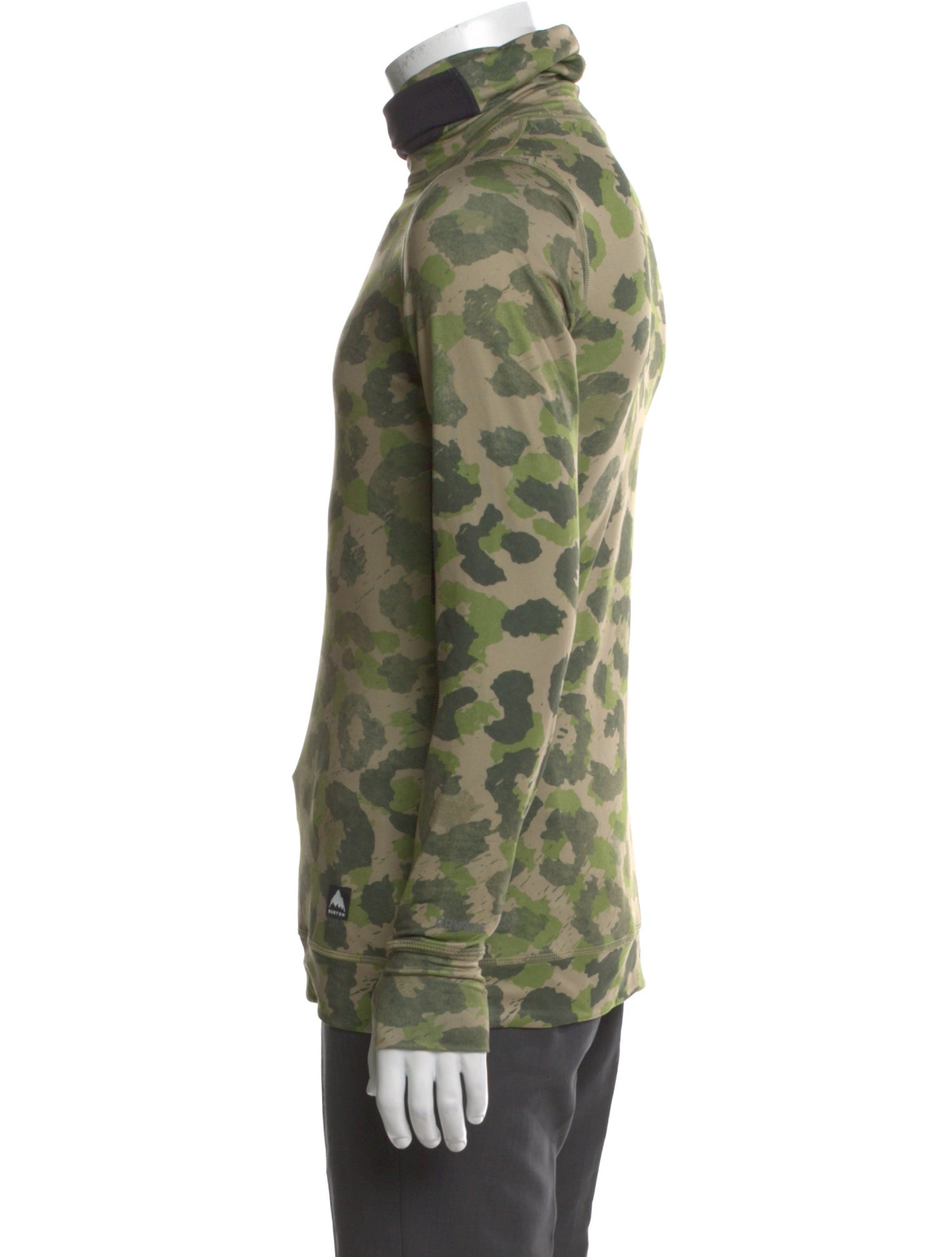 Burton Printed Mock Neck Henley w/ Tags