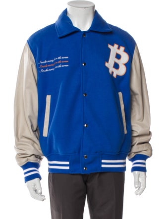 B-Used Striped Varsity Jacket