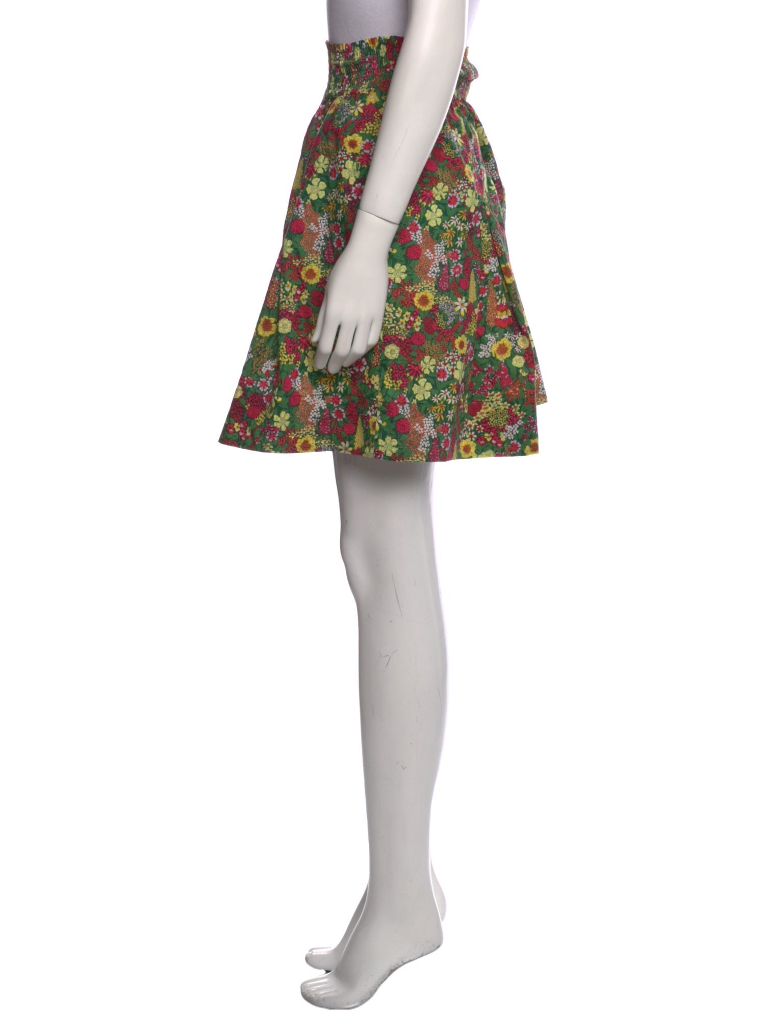 Buru Floral Print Knee-Length Skirt