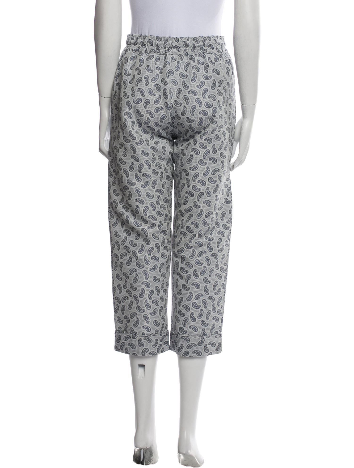 Buru Paisley Print Straight Leg Pants