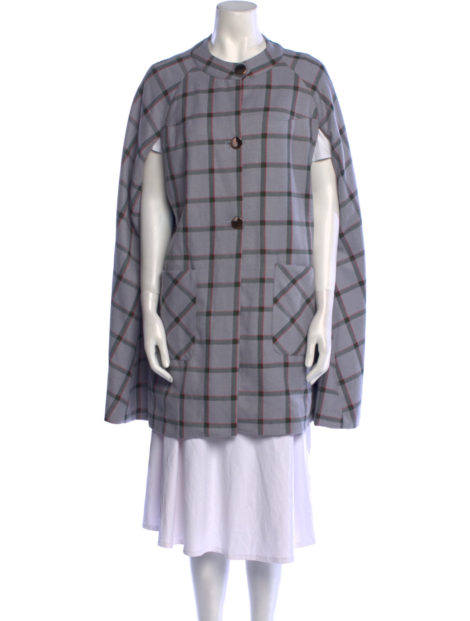 Buru Plaid Print Crew Neck Sweater