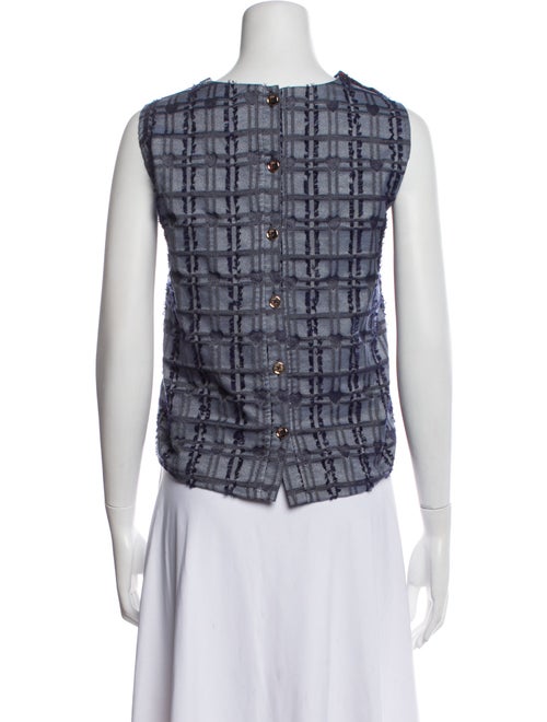 Buru Plaid Print V-Neck Crop Top