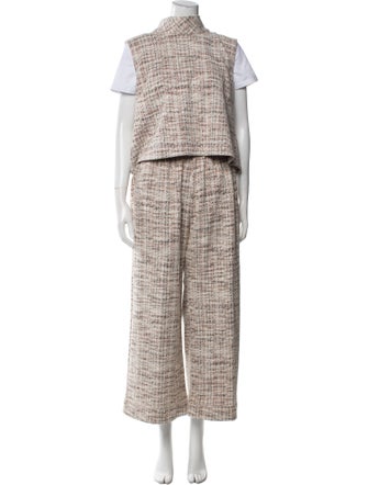 Buru Tweed Pattern Pant Set
