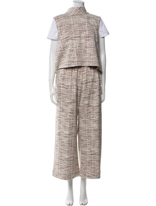 Buru Tweed Pattern Pant Set