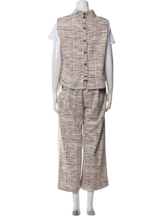 Buru Tweed Pattern Pant Set