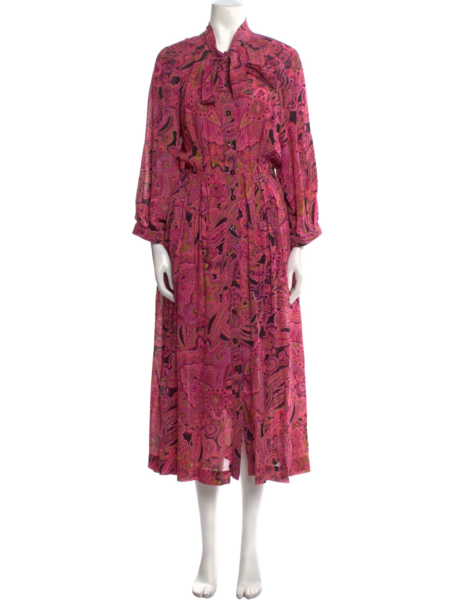 Buru Paisley Print Long Dress