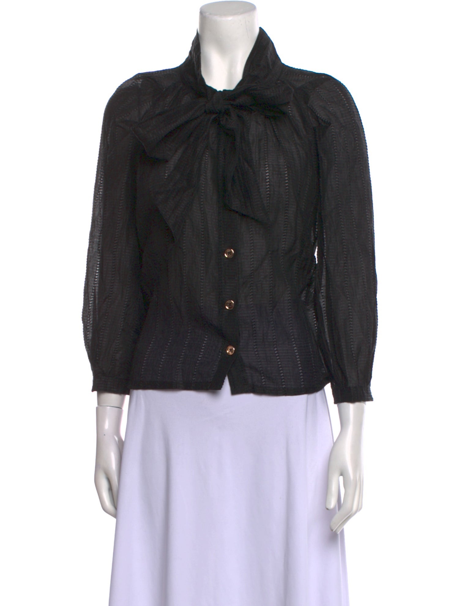 Buru Silk Mock Neck Top