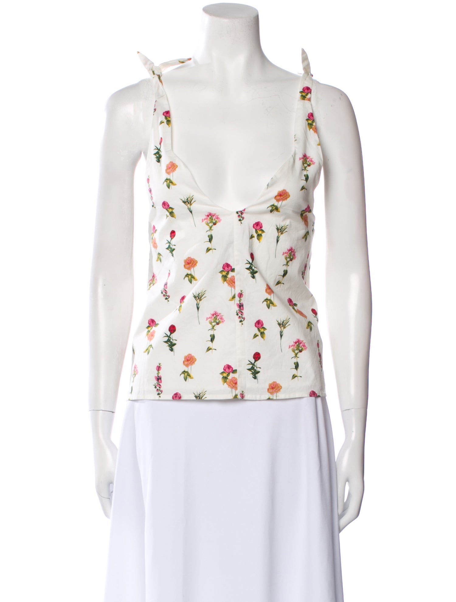 Buru Printed Scoop Neck Top