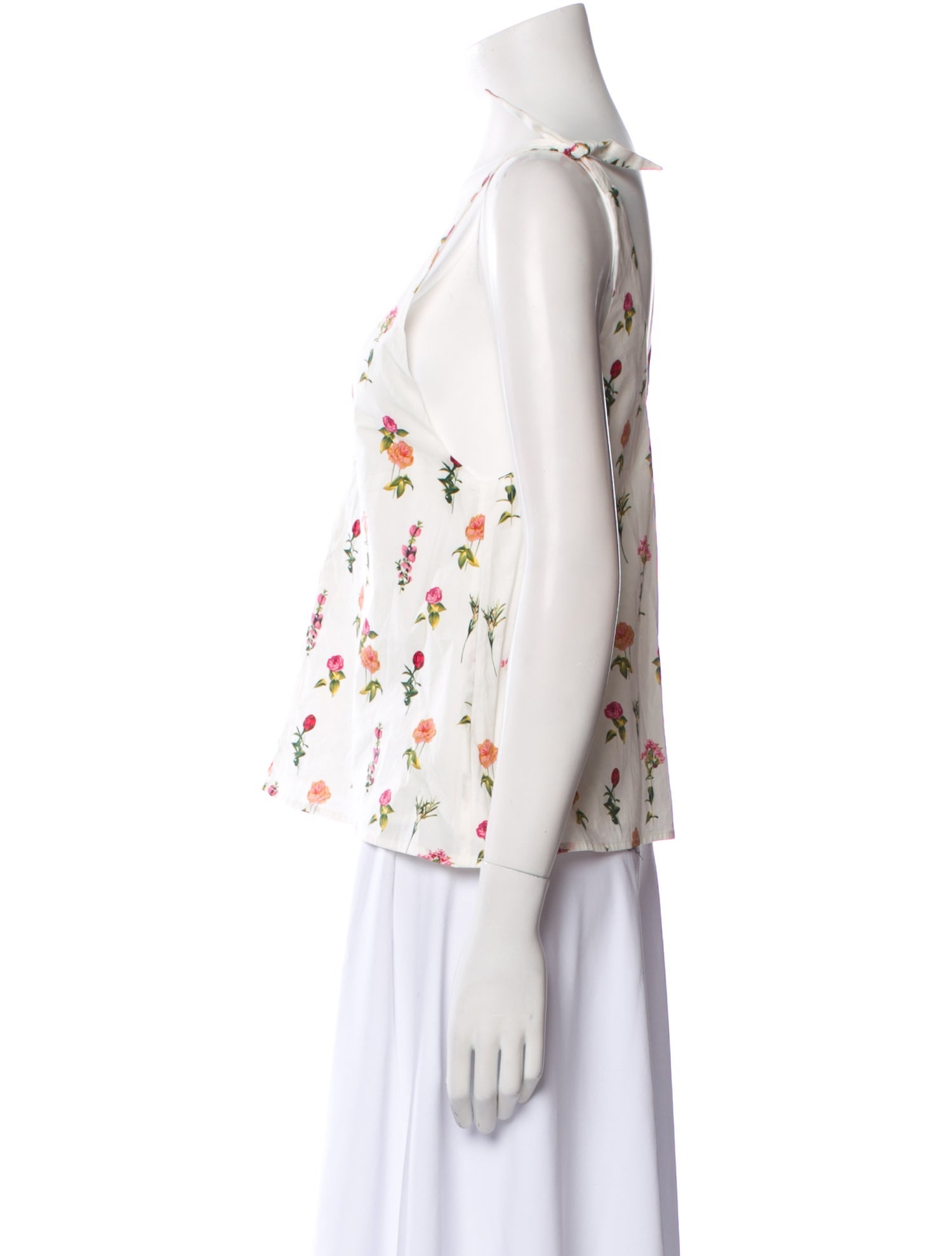 Buru Printed Scoop Neck Top