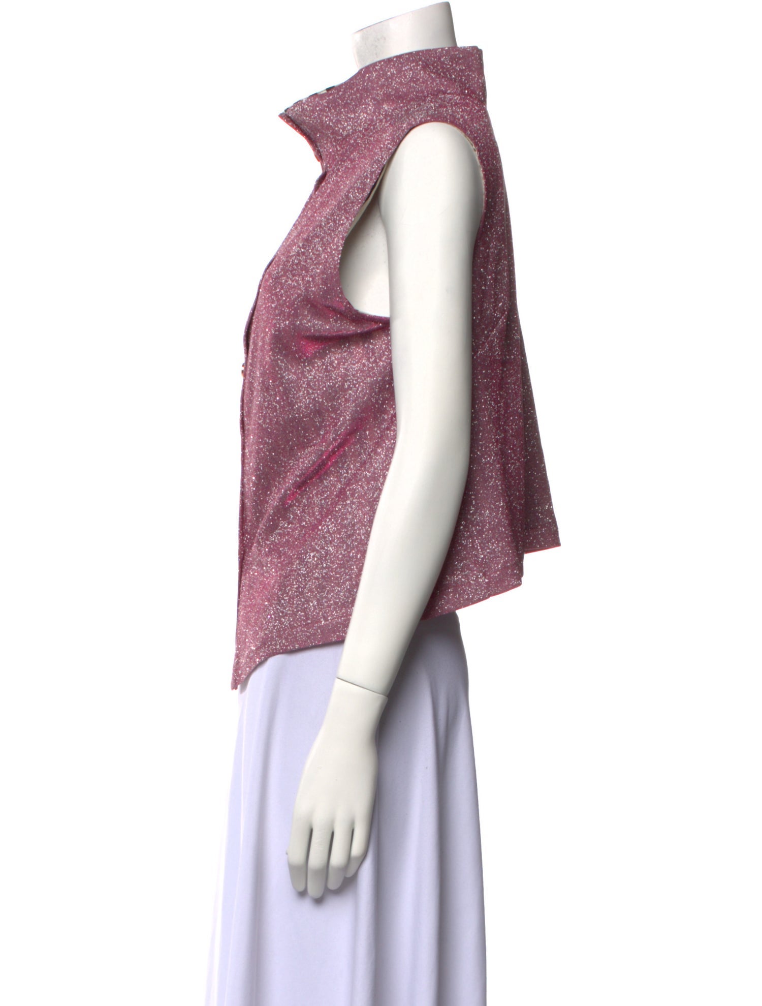 Buru Mock Neck Sleeveless Top