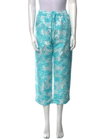 Buru Pants Tie-Dye Print Wide Leg M