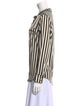 Buru Striped Long Sleeve Button-Up Top
