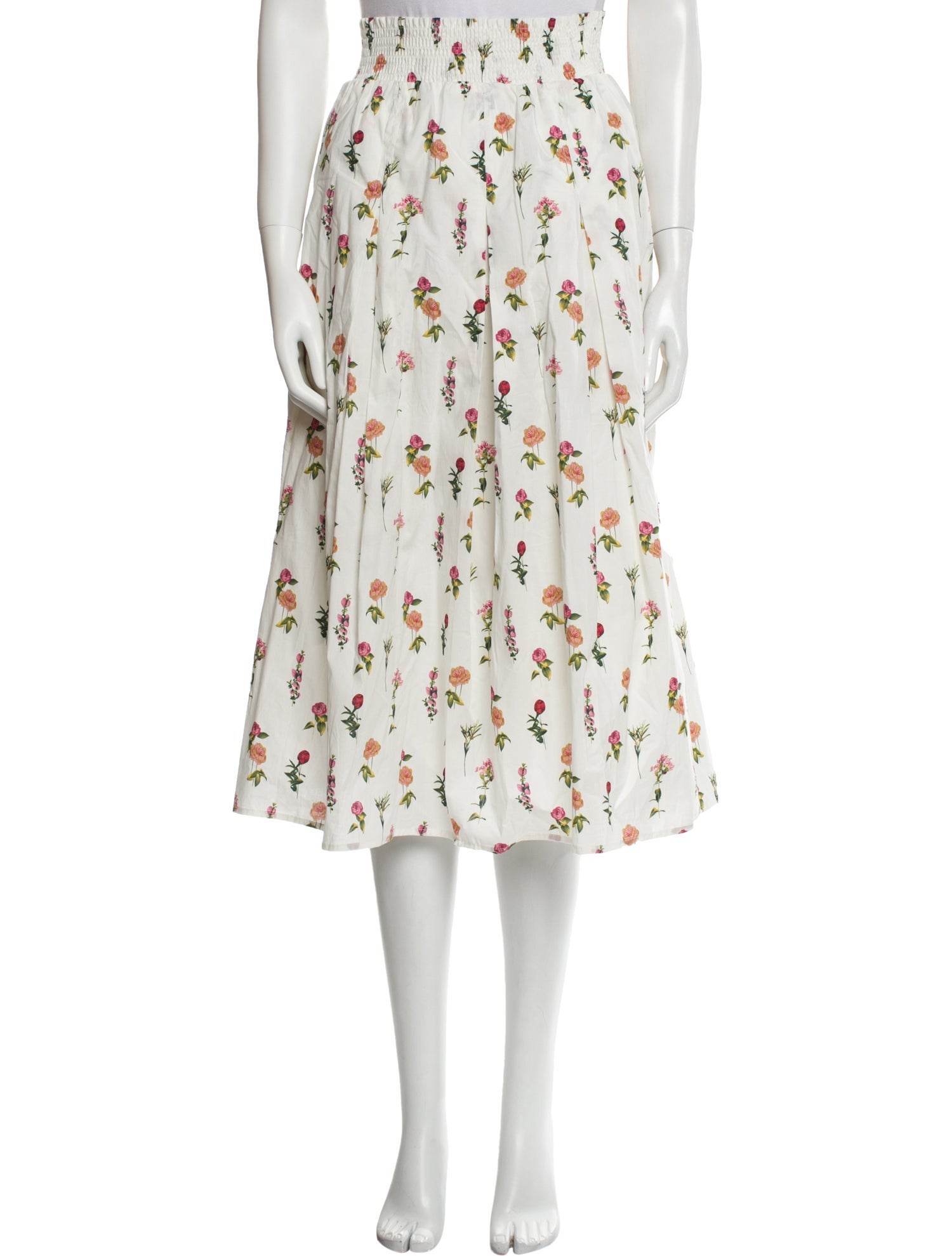 Buru Printed Midi Length Skirt