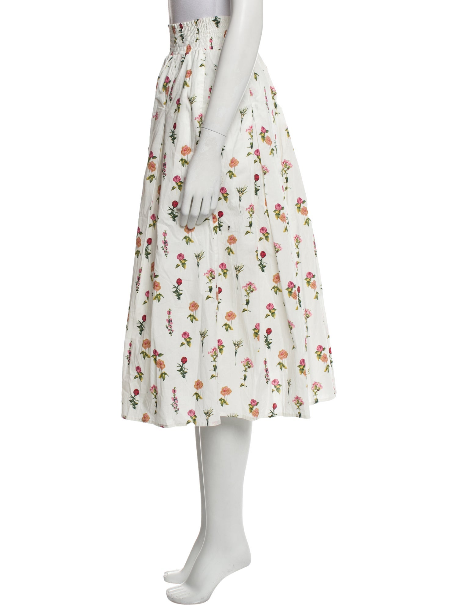 Buru Printed Midi Length Skirt