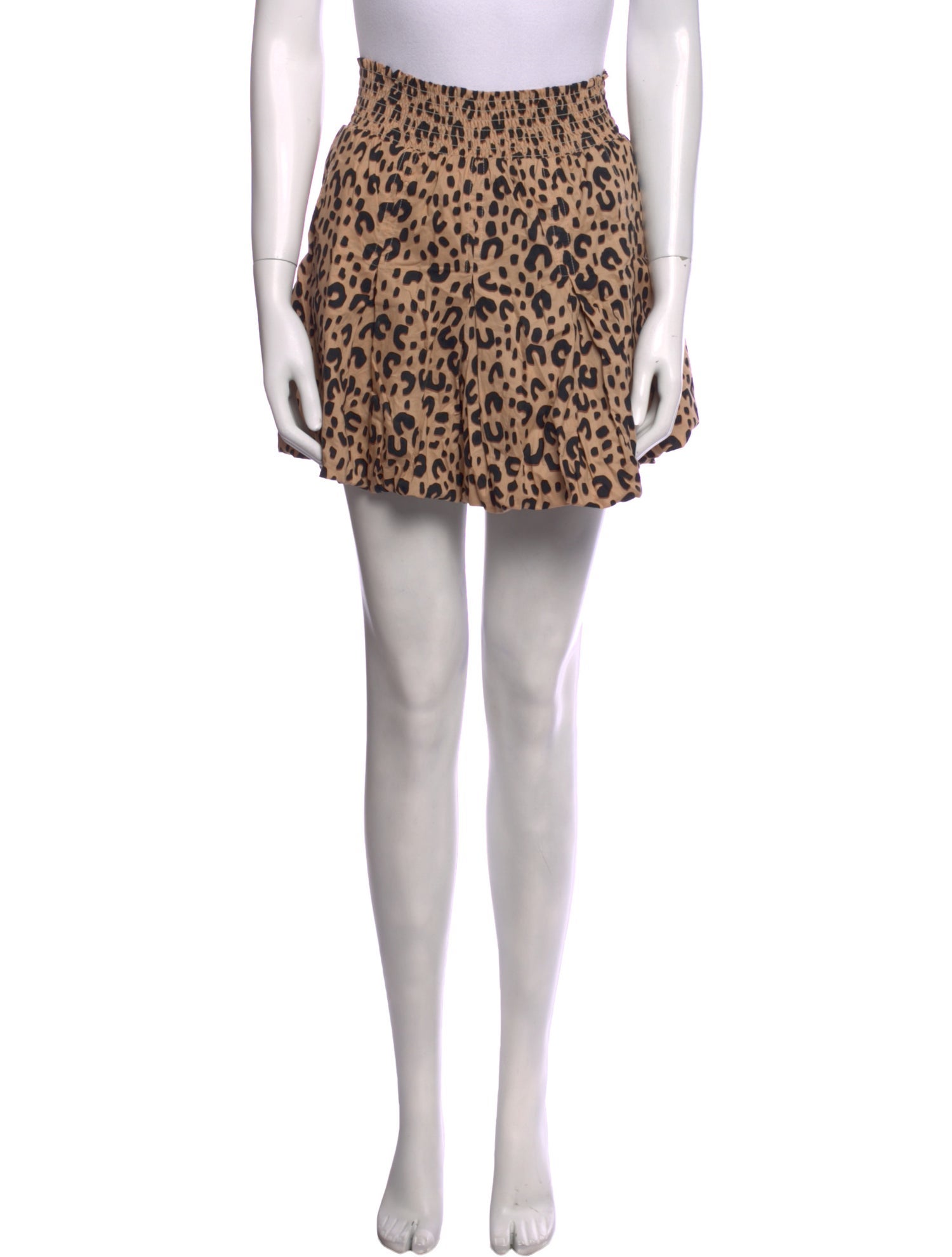 Buru Animal Print Mini Skirt