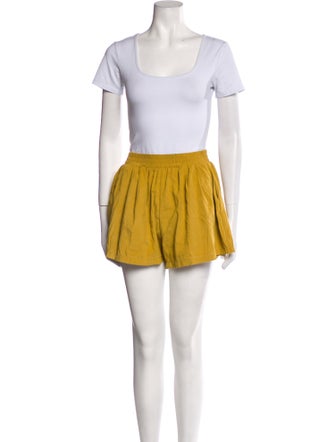 Buru Linen Pleated Accents Short Set