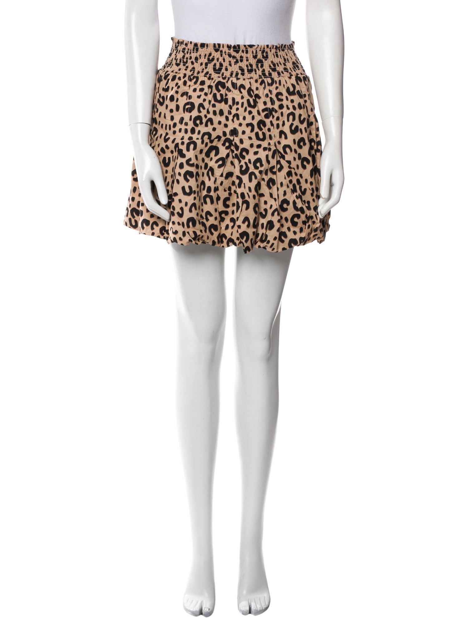 Buru Animal Print Mini Skirt