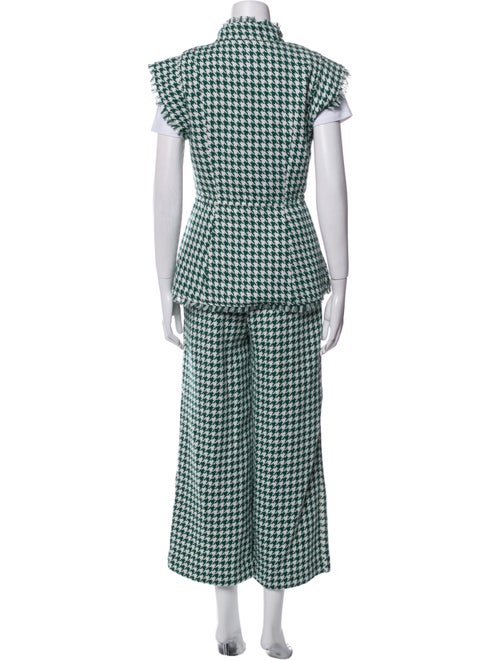 Buru Houndstooth Print Pantsuit