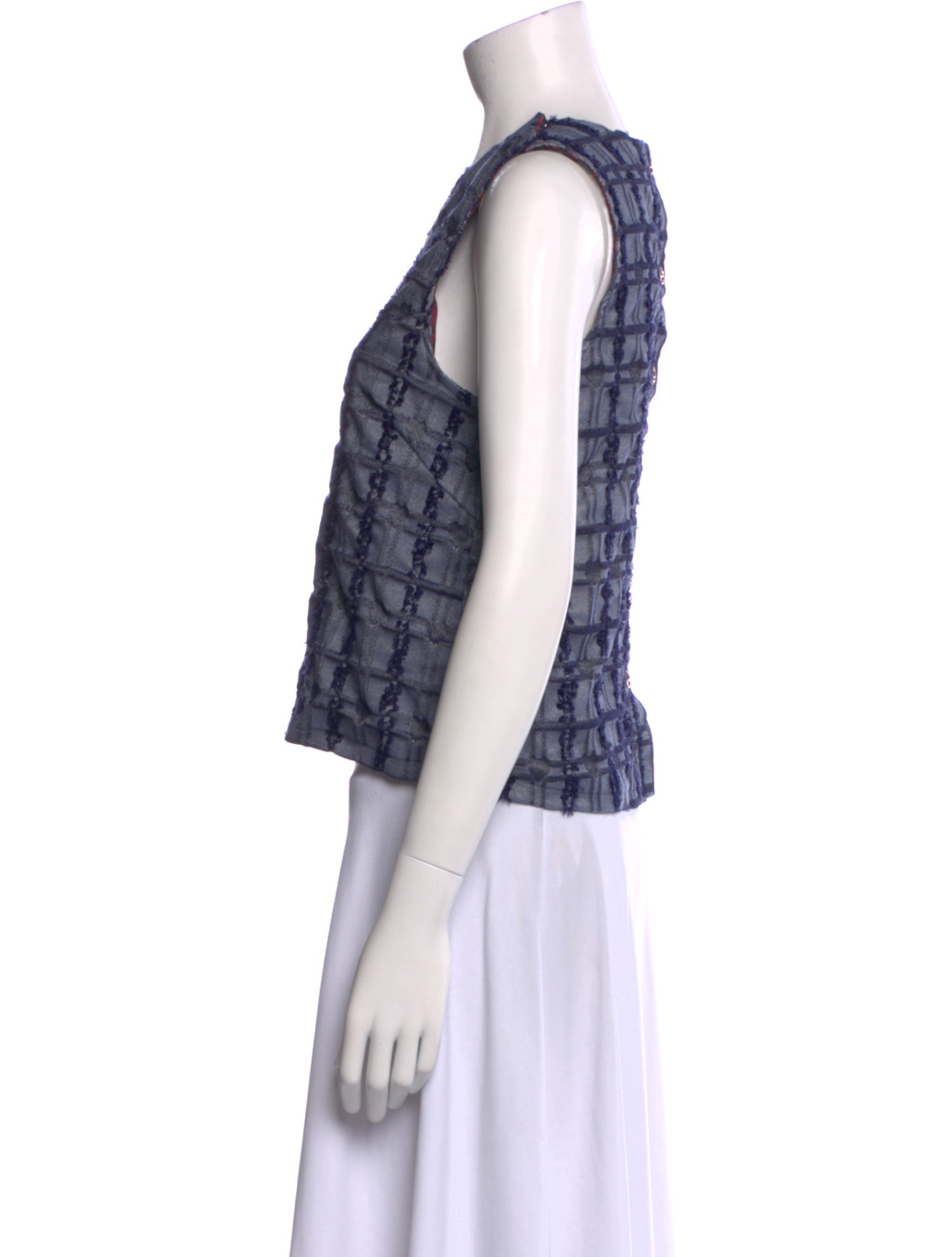 Buru Plaid Print V-Neck Crop Top